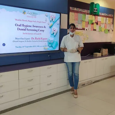 Oral Hygiene Awareness & Dental Screening Camp at Lotus Valley International School, Gurugram