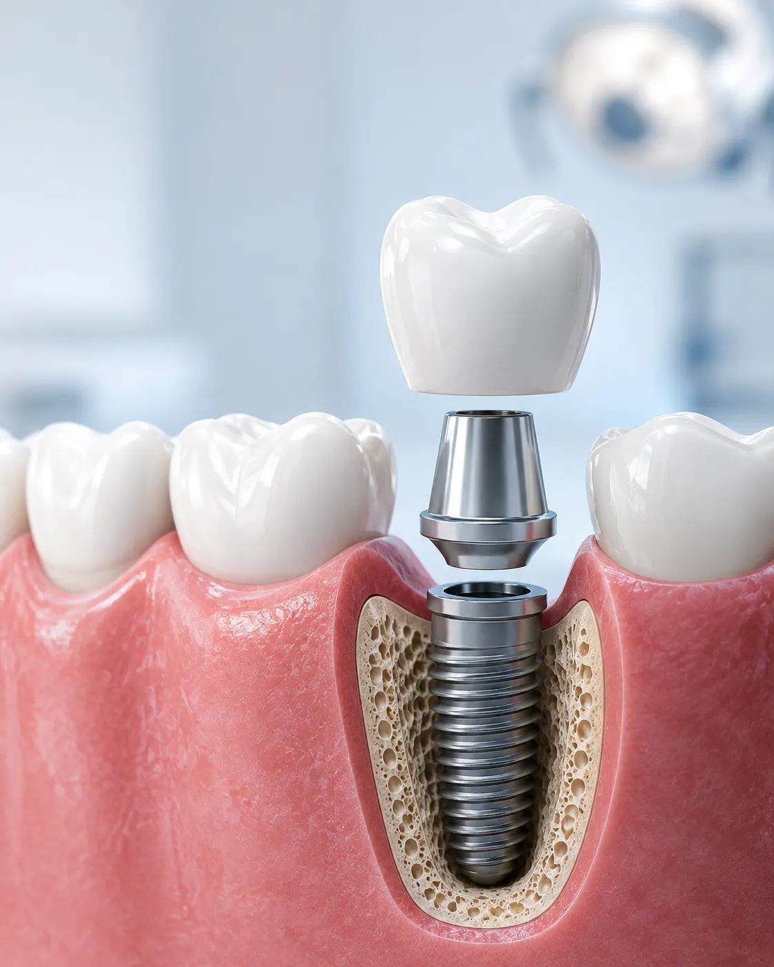 Dental implants at Kapoor's Safe Hands Dental, Gurugram