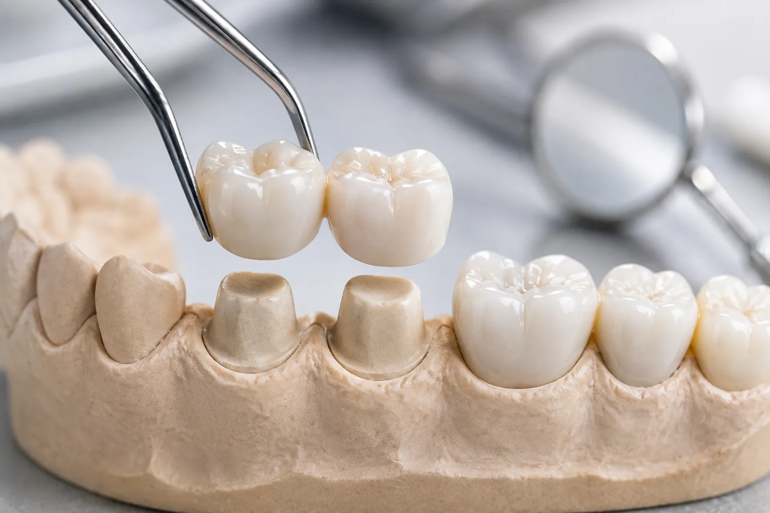 Porcelain crowns at Kapoor's Safe Hands Dental, Gurugram
